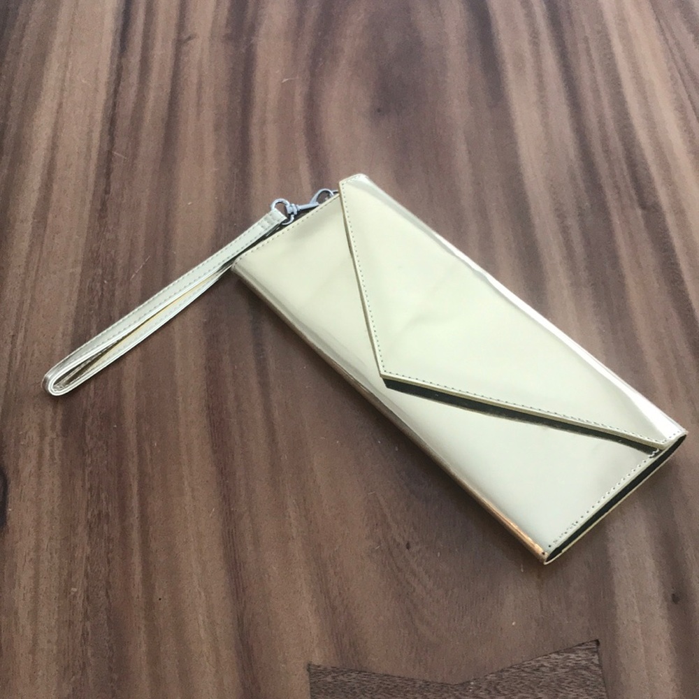 Marc Jacobs gold clutch